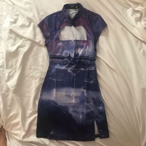 COPY - Jaded London cyberpunk Mandarin collar dress